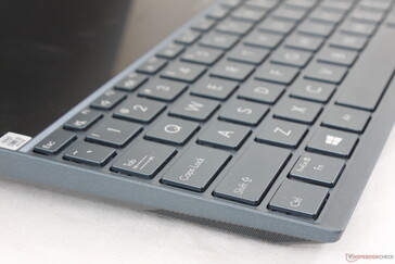 Keyboard is pushed to the front to make room for the 12.6-inch ScreenPad