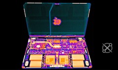 The cheapest 14-inch MacBook Pro has only one fan instead of two. (Image: iFixit / Creative Electron)
