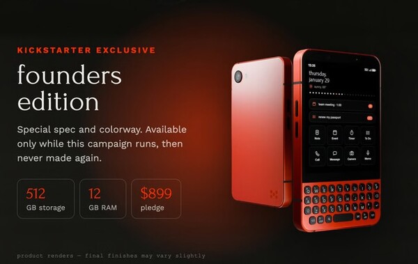 The Minimal Phone 2 Founders Edition has more RAM and a special color.