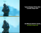 Nvidia showcasing its G-Sync Pulsar tech in Counter Strike 2 (image source: Nvidia via YT)