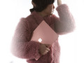 No need to blush when carrying a pink Surface Laptop 2 around. (Source Panos Panay/Twitter)