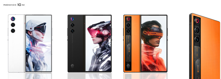 Color options and the design of the gaming phone (Image source: RedMagic - edited)