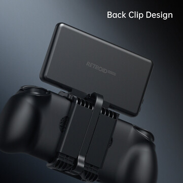 The Dual Screen Add-on has an integrated USB-C cable that lets it attach to a supported device. (Image source: Retroid)
