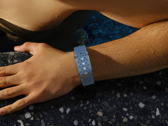 Rogbid's new Halo fitness band (pictured) comes with four interchangeable straps in nylon and silicone across various colors. (Image source: Rogbid)
