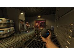 A screenshot from the 25th anniversary remaster of System Shock 2 showcasing enemies and enhanced environments. (Image Source: Steam)