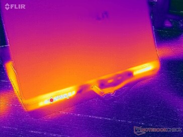Exhaust along the rear and sides