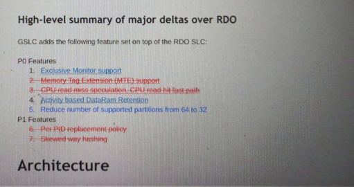 MTE support being dropped somewhere in the development of the new SLC system