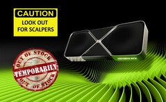 The GeForce RTX 5090 and RTX 5080 gaming GPUs are obscenely difficult to get, for now, at least. (Image source: Nvidia, edited)