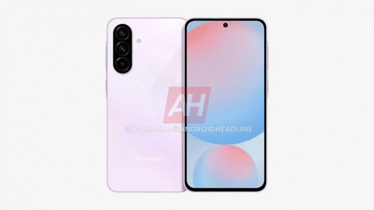 Leaked render of the Galaxy A56 reveals a new camera module design. (Image source: Android Headlines)