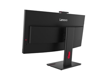 Rear view of the Lenovo ThinkVision T34WD monitor.