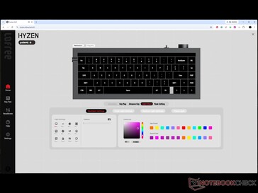 Backlight, front light, and receiver light customization.