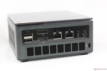 Rear: 3x USB-A 2.0, DisplayPort 2.1, HDMI 2.1, 2x RJ-45 (2.5 Gbps), USB-C 4.0 w/ DisplayPort + Power Delivery, AC adapter, Kensington Lock