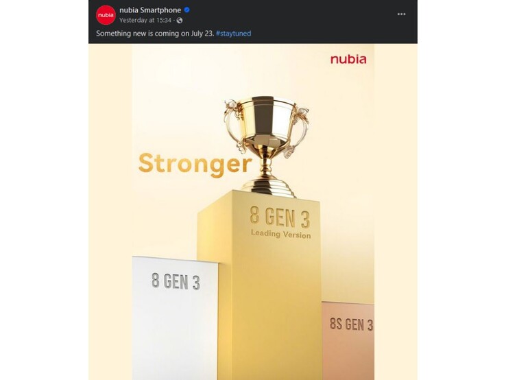 Nubia revealed the global launch date for the upgraded Z60 Ultra via a Facebook teaser (Source: Nubia Facebook)