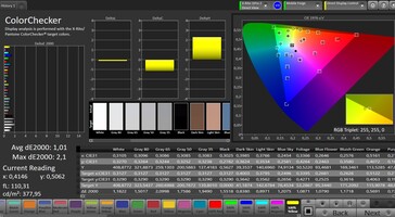 Color Accuracy (Profile: Natural, Target Color Space: sRGB)