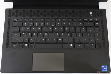 The x15 drops the m15 keyboard and adopts the exact same keyboard layout as on the x17