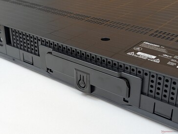 Manual power button sits along the center of the bottom edge