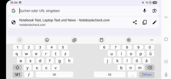 Keyboard horizontal