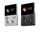 The TrimUI Brick Pro (l) runs Linux and is less-powerful than the Android-powered Brick Hammer Pro U (r).
