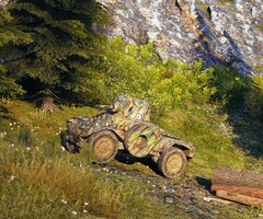 World of Tanks 1.4 now live with wheeled vehicles added to the French tree, AMD 178B tier 6