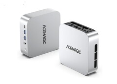 The AceMagic K1 mini PC features a Mac mini-inspired enclosure with ports on its front and rear