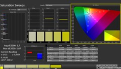 CalMAN: Color saturation