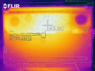 Heat map while idling - bottom