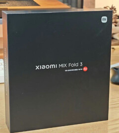 Alleged MIX Fold 3 launch packaging. (Image source: Xiaomi)