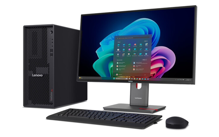 The ThinkStation P4 leverages liquid cooling and up to a 1,100 W PSU.