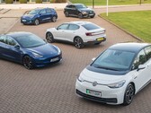 A collection of electric cars. New data shows UK drivers are embracing e-mobility in large numbers (Image source: Driving Co UK)