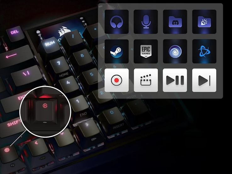 The dedicated Stream Deck Launch button opens up virtual panels with an unlimited array of programmable hotkeys