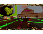 A screenshot showcasing the brash and low poly visuals of Cruelty Squad. (Image source: Steam)