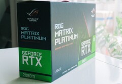 Asus is preparing to release the ROG Matrix GeForce RTX 2080 Ti Platinum graphics card. (Image source: Twitter/ROG North America)