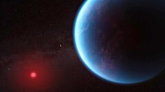 Artist&#039;s concept render of exoplanet K2-18b (Source: NASA)