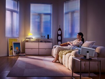 The Leica Cine Play 1 Plus comes with an integrated tilting stand. (Image source: Leica)