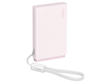 The Oppo 33W Pocket Charge power bank has a slim design and integrated cable
