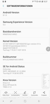 Software Samsung Galaxy Note 9