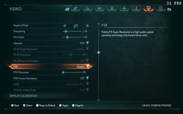 Doom: The Dark Ages Steam Deck settings (image source: Notebookcheck)