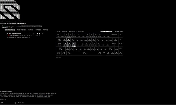 The keyboard can be configured via a web app.