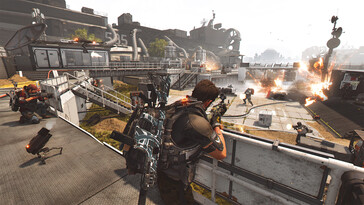 An image showing combat in Tom Clancy’s The Division 2. (Image source: Steam)
