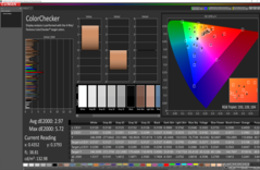 CalMAN: ColorChecker, HDR switched off - calibrated