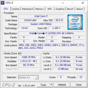 Dell G3 15 - CPUz