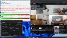 Maximum latency when opening multiple browser tabs and playing 4K video material