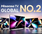 Hisense declares itself No.2 in the TV market - again. (Image source: Hisense)
