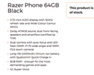 UK carrier 3G UK accidentally leaked the details of Razer's upcoming gaming-focused smartphone/phablet. (Source: Android Police)