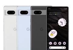 The Pixel 7a should be available generally in these three colours, as well as a Google Store exclusive fourth option. (Image source: Roland Quandt - edited)