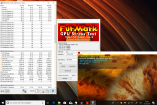 Core frequency is reduced to just 900 MHz under maximum load