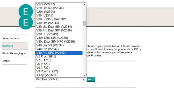 ...shows up as an upcoming smartphone...
