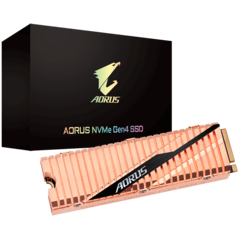 The unique copper heatsink ensures 14% lower temperatures. (Source: Aorus)