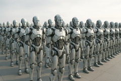 The Chinese government warns that the country&#039;s robot bubble may soon burst. (Image source: OpenAI)