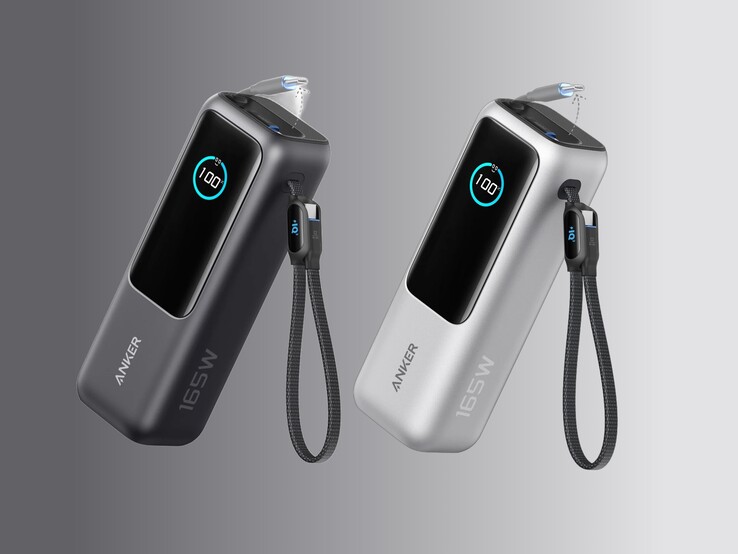 The power bank comes in two colors. (Image source: Anker, edited)
